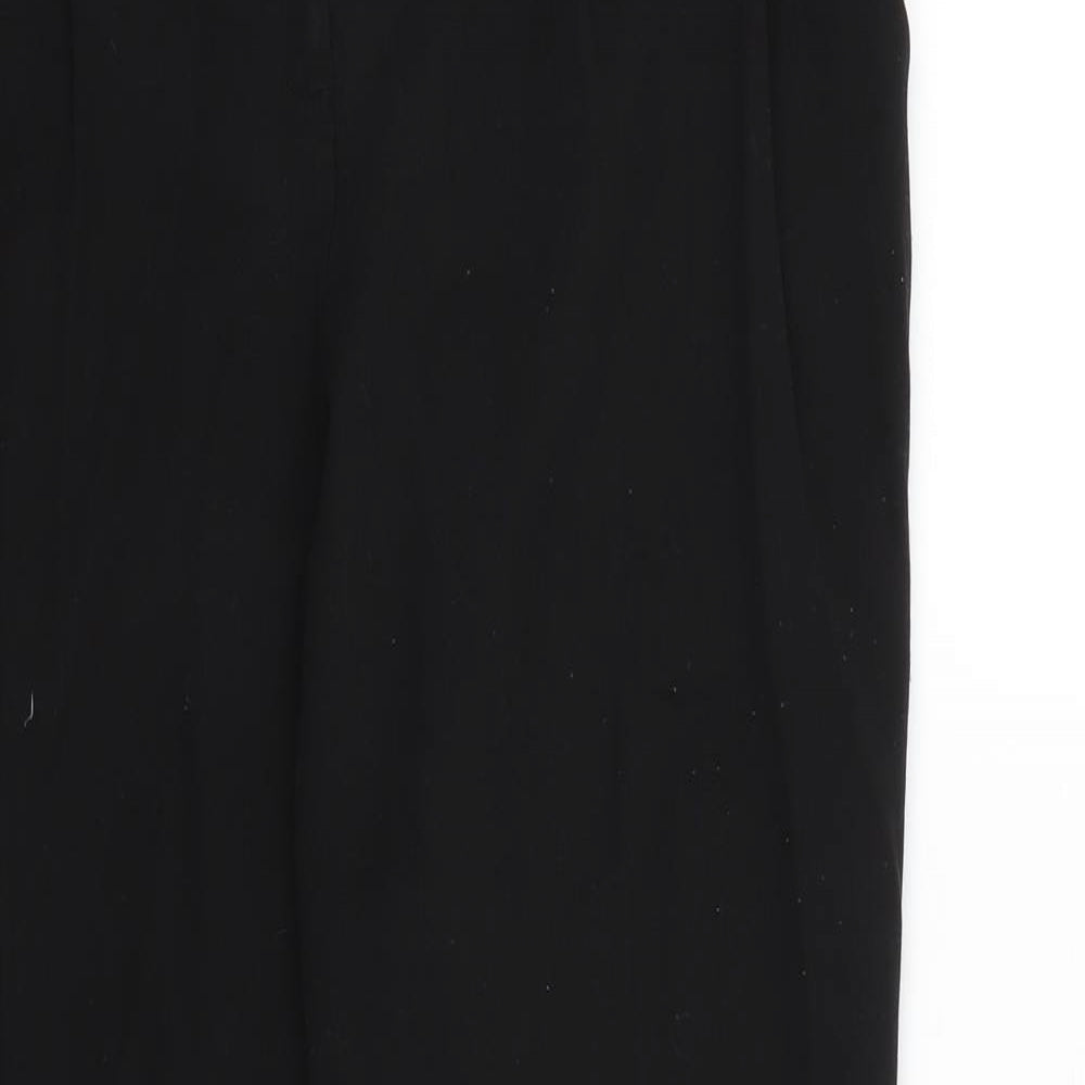 Preworn Womens Black  Rayon Dress Pants Trousers Size 8 L28 in
