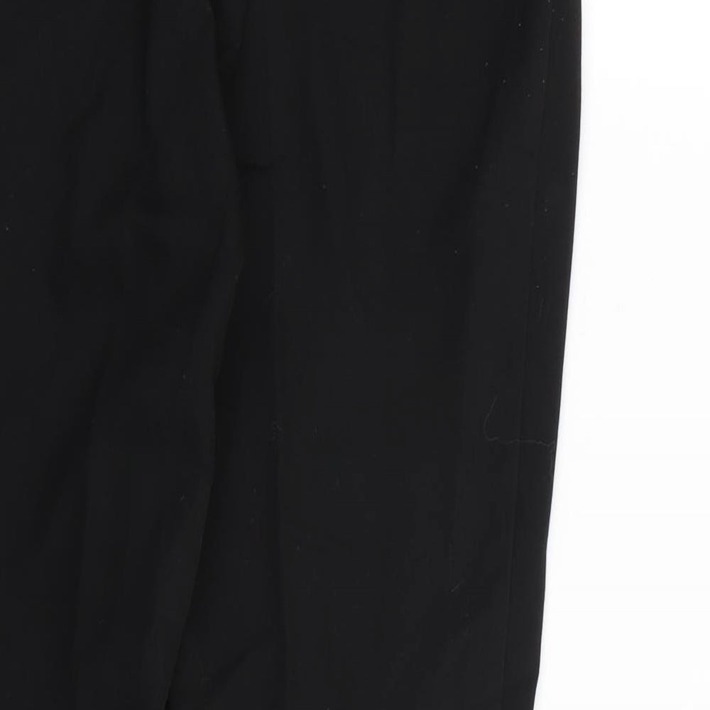 Preworn Womens Black  Rayon Dress Pants Trousers Size 8 L28 in