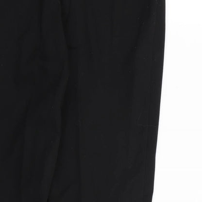 Preworn Womens Black  Rayon Dress Pants Trousers Size 8 L28 in