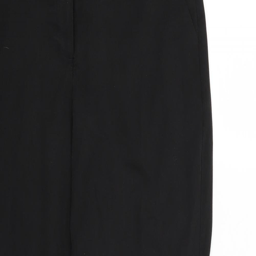 Warehouse Womens Black  Rayon Dress Pants Trousers Size 12 L28 in