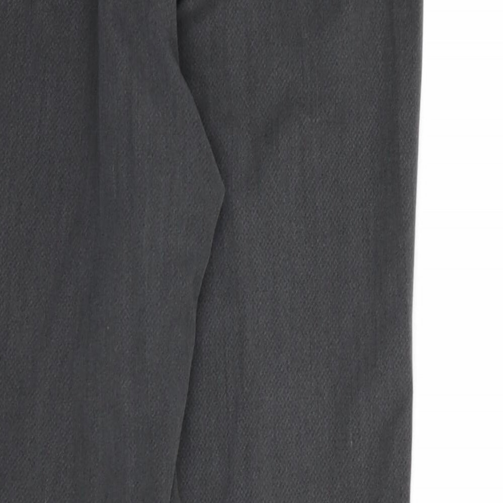 Marks and Spencer Womens Grey  Rayon Dress Pants Trousers Size 10 L28 in
