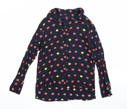 NEXT Womens Blue Polka Dot  Basic Blouse Size 12