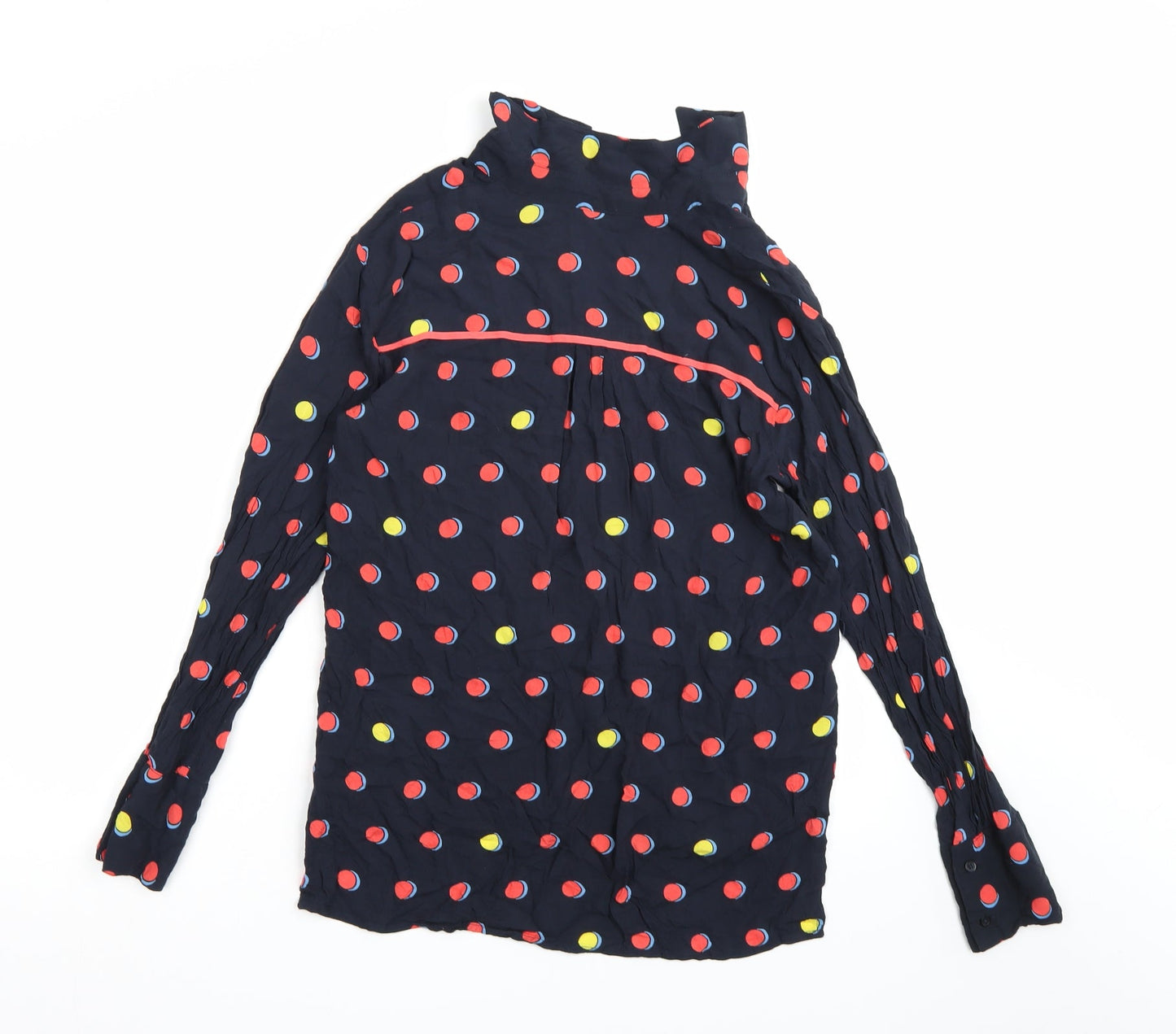 NEXT Womens Blue Polka Dot  Basic Blouse Size 12