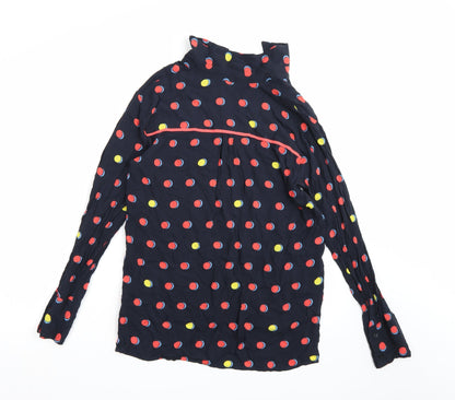 Preloved NEXT Womens Blue Polka Dot  Basic Blouse Size 12 - Back