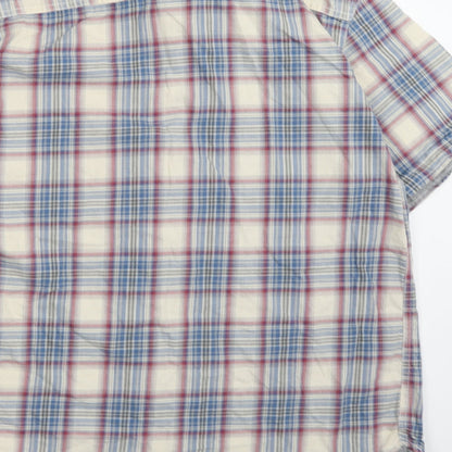 Preloved Boston crew Womens Blue Check  Basic Button-Up Size XL - Label