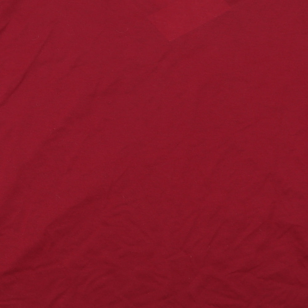 Lucky Womens Red   Basic T-Shirt Size XL  - Flowers