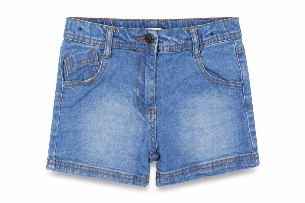 Minoti Girls Blue  Denim Mom Shorts Size 5-6 Years