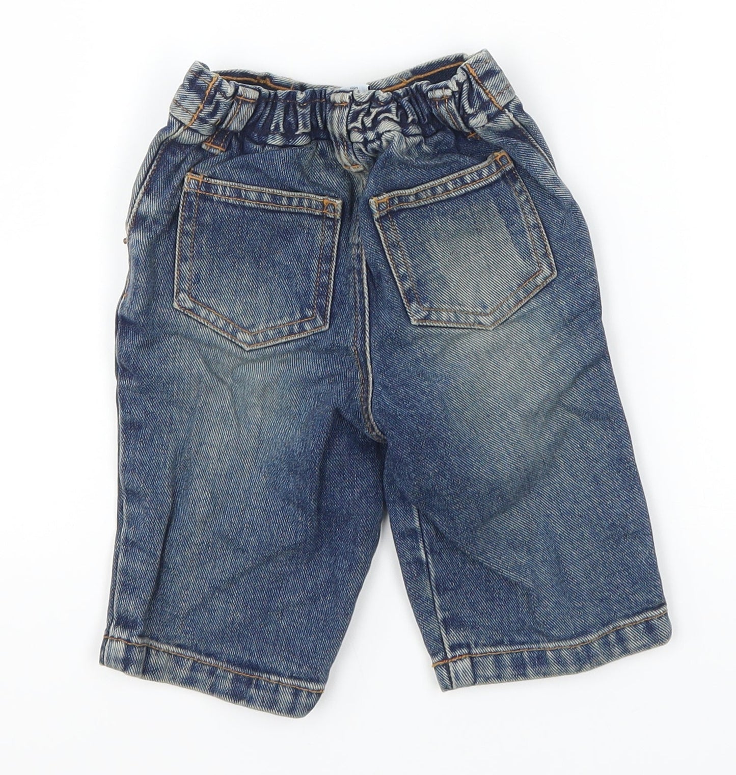 Gap Boys Blue  Denim Cargo Jeans Size 6-9 Months