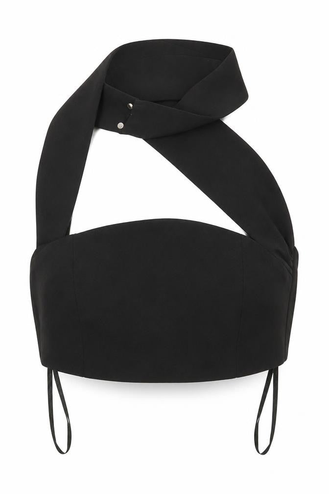 Missguided Womens Black   Basic Tank Size 10  - CROP