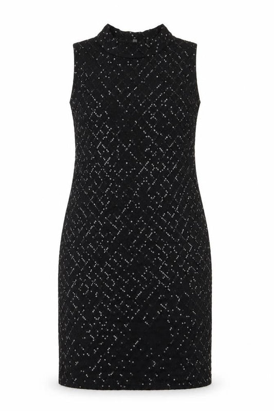 Womens Black   Pencil Dress  Size 12  - Sequins all over