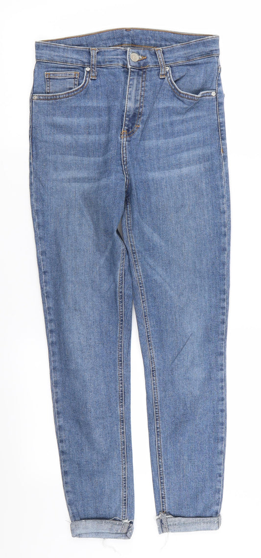 Topshop Womens Blue   Skinny Jeans Size 28 in L30 in