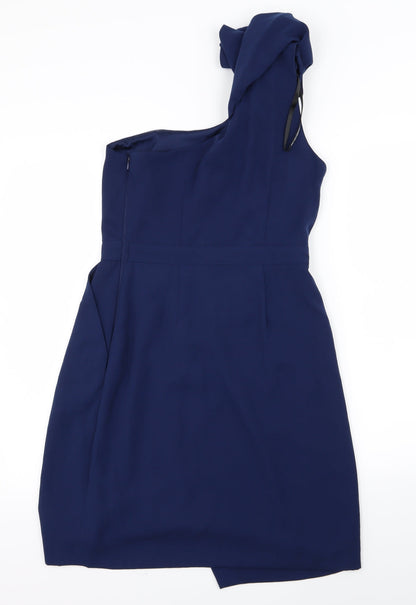 Preloved Warehouse Womens Blue   Bodycon  Size 10 - Back
