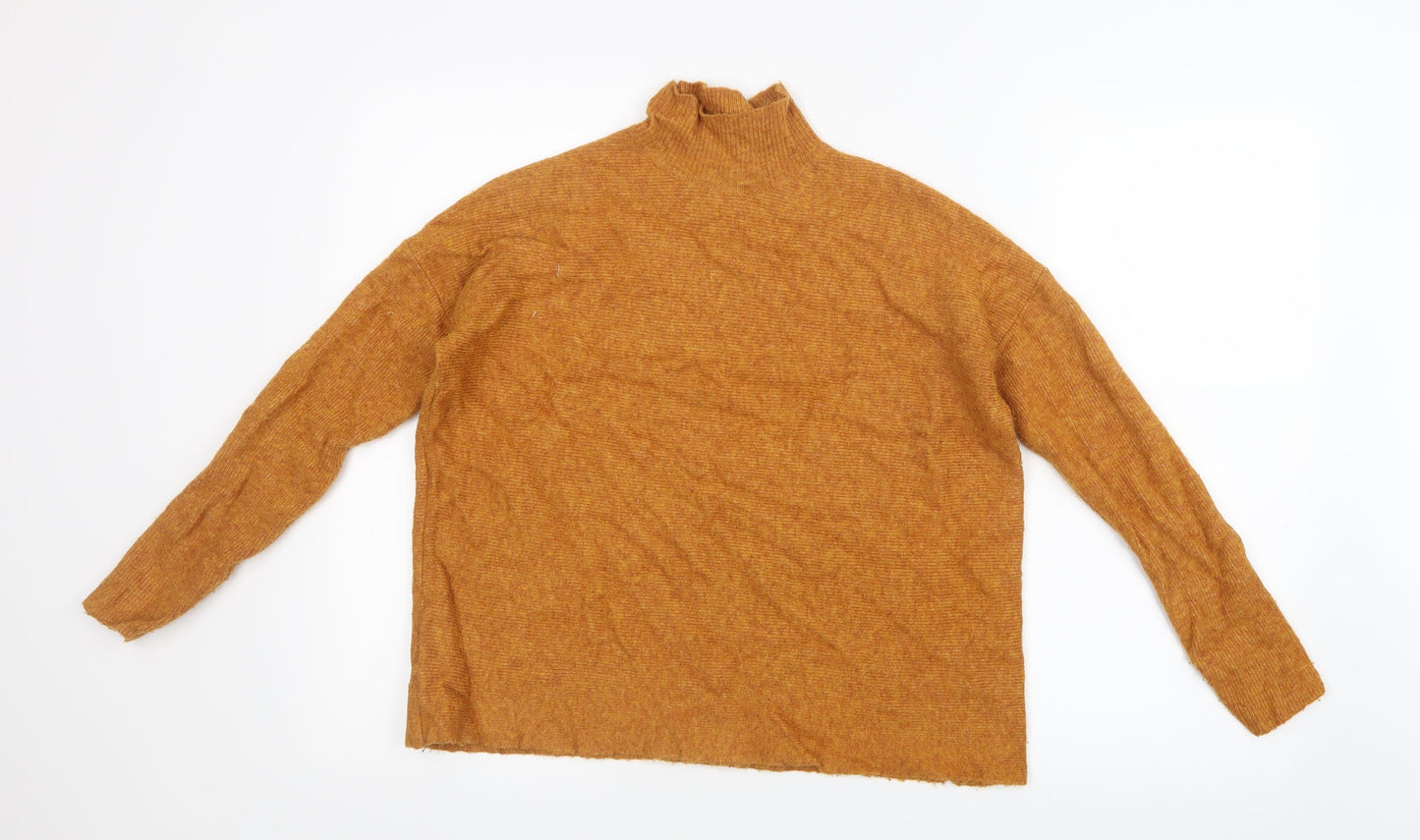 Warehouse Womens Yellow  Knit Pullover Jumper Size S