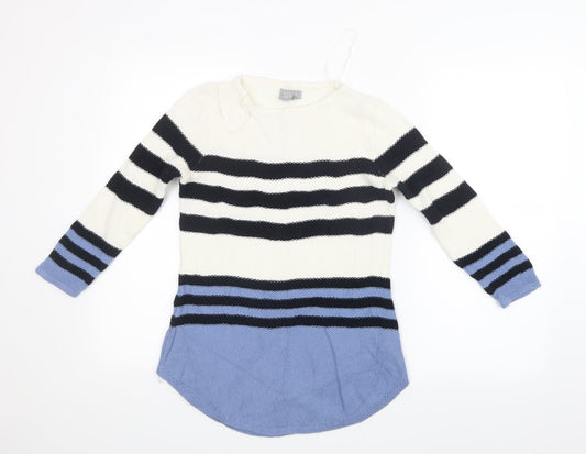 Kenar Womens Blue  Knit Pullover Jumper Size M
