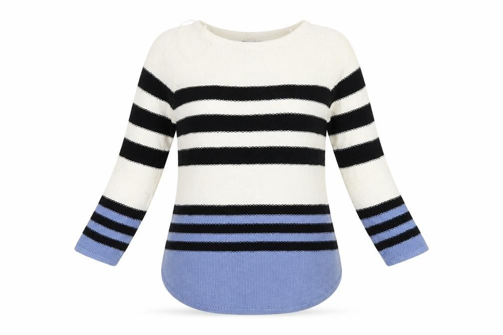 Kenar Womens Blue  Knit Pullover Jumper Size M