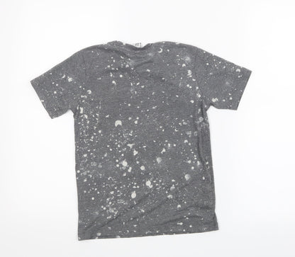 Preloved Hype Boys Grey Geometric  Basic T-Shirt Size 9-10 Years - Back
