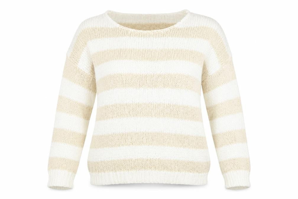Primark Womens White  Knit Pullover Jumper Size 10