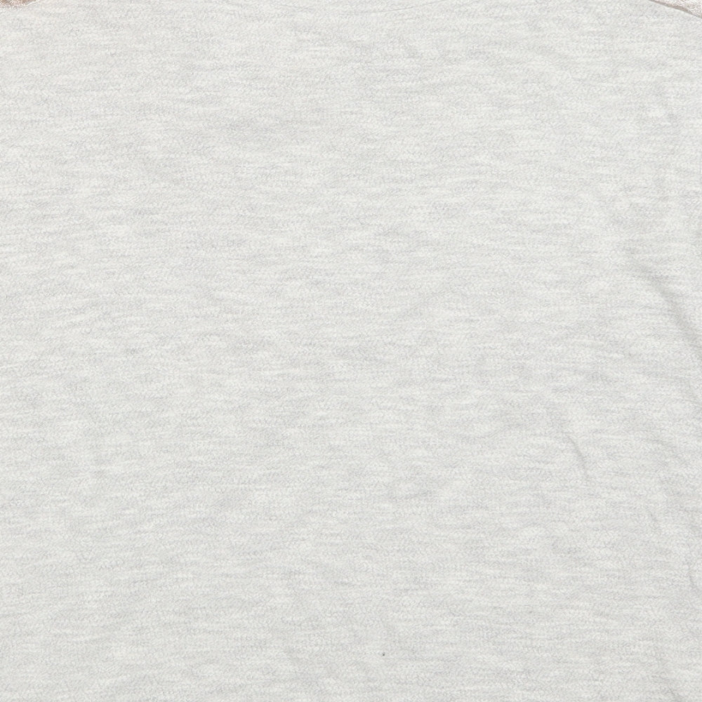 Miss Selfridge Womens Grey   Basic T-Shirt Size 10
