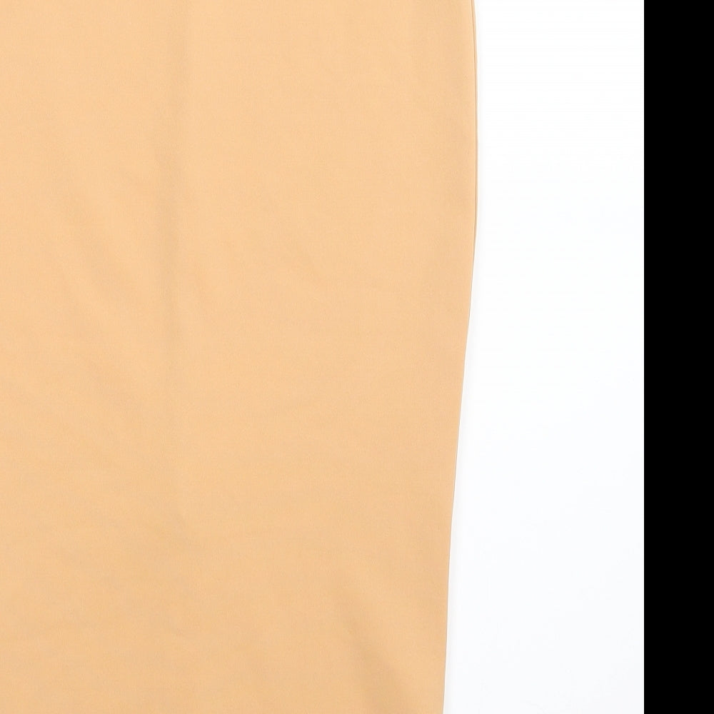 Missguided Womens Beige   Straight & Pencil Skirt Size 8