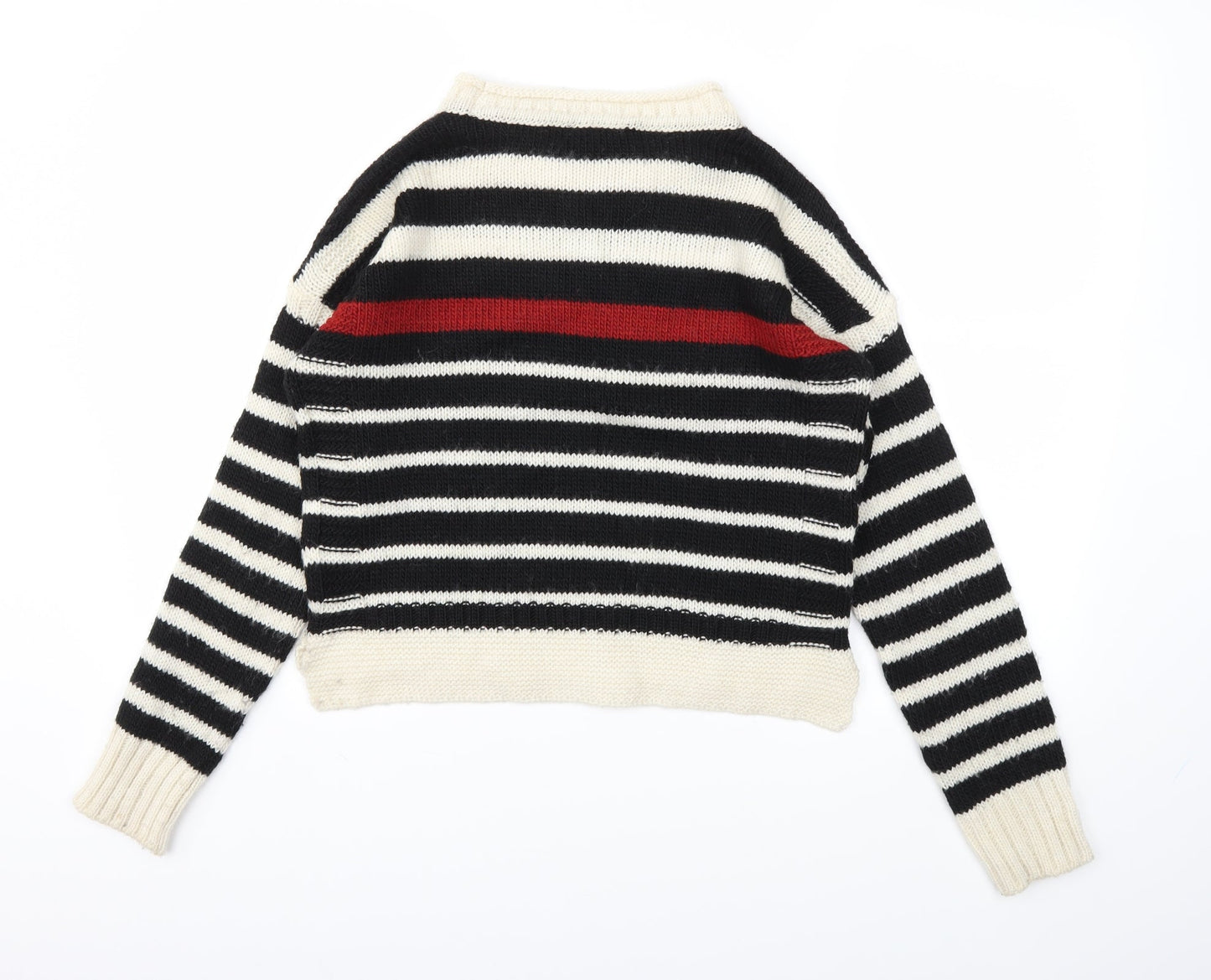 Topshop Womens Multicoloured Striped  Pullover Jumper Size 10