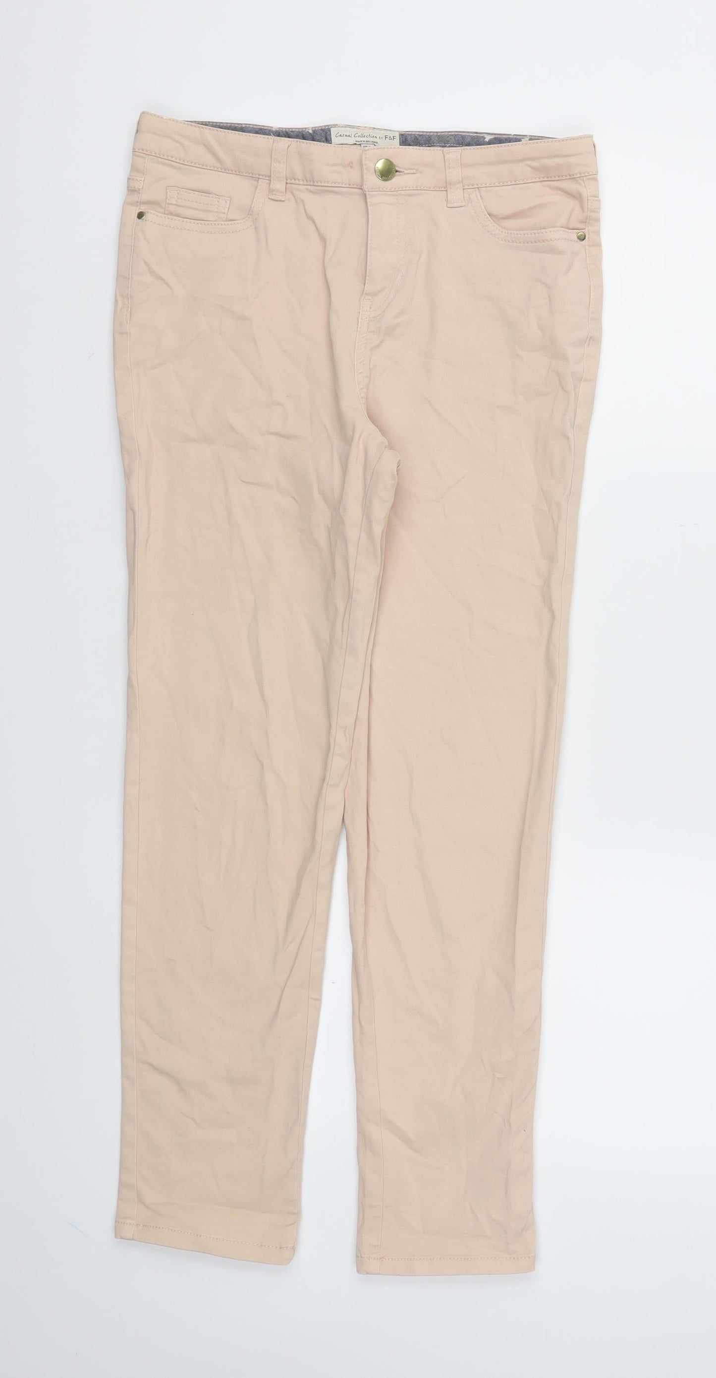 F&F Womens Pink   Skinny Jeans Size 8 L27 in