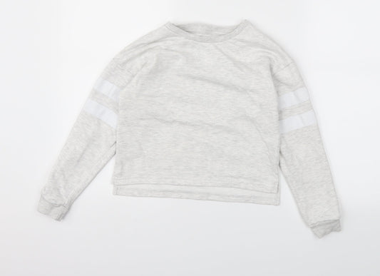 Primark Girls Grey   Pullover Hoodie Size 9-10 Years