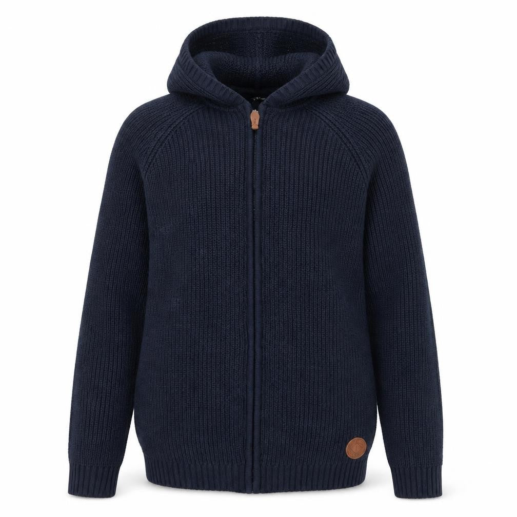 !Solid Womens Blue   Full Zip Jumper Size L