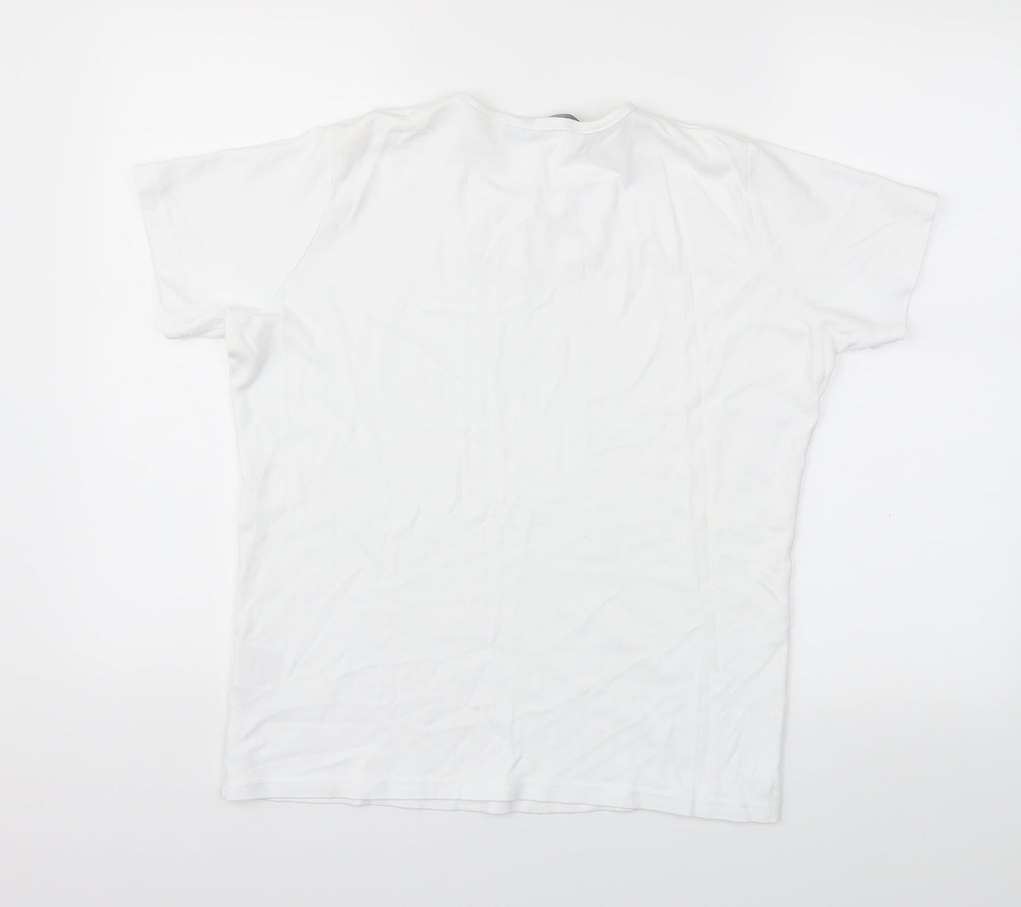 Isle  Womens White   Basic T-Shirt Size M