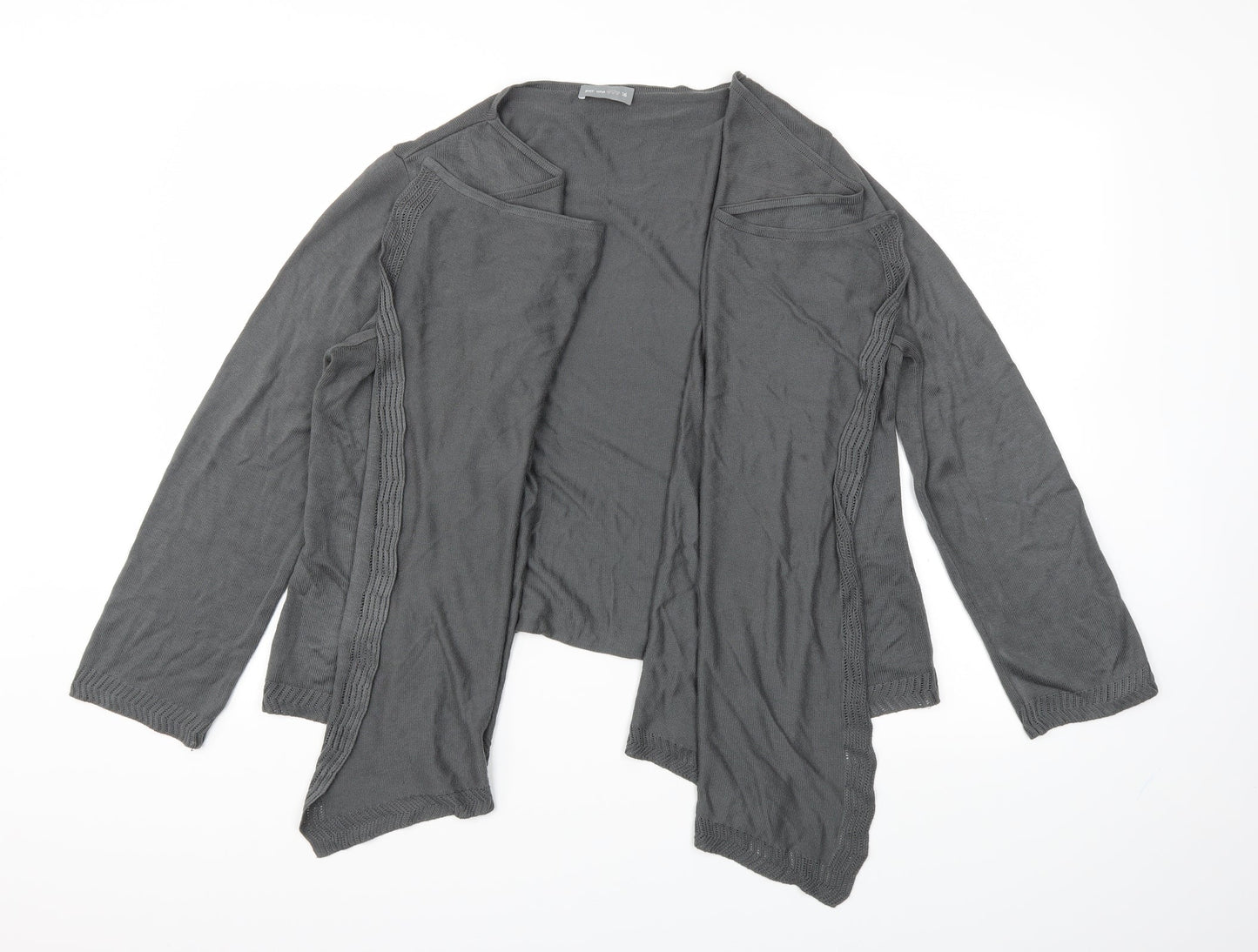 M&S Womens Grey   Cardigan Jumper Size 16