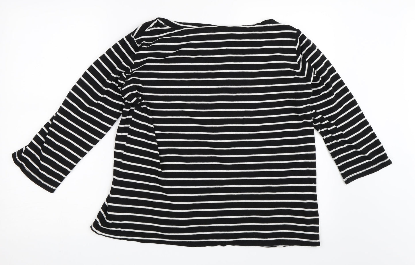 F&F Womens Black Striped  Pullover Jumper Size 18