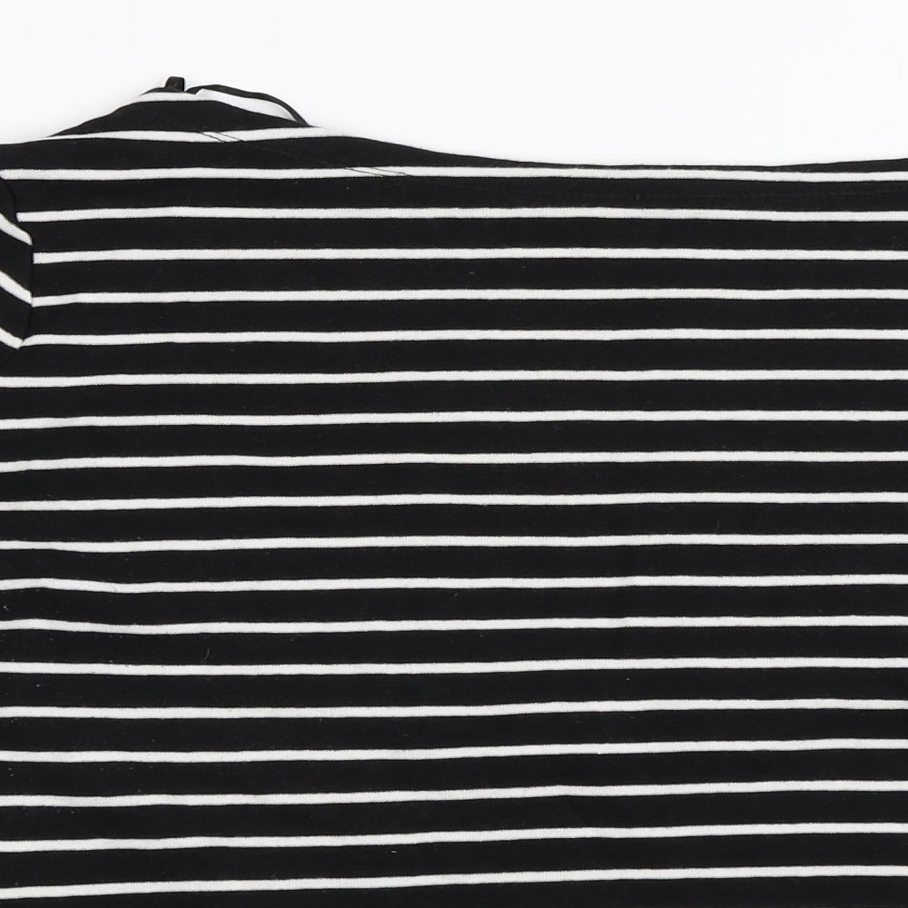 F&F Womens Black Striped  Pullover Jumper Size 18