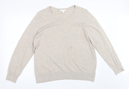 H&M Womens Beige   Pullover Jumper Size XL