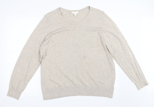 H&M Womens Beige   Pullover Jumper Size XL