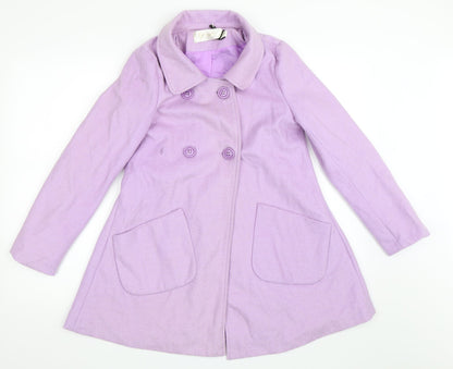 Preworn Womens Purple   Pea Coat Coat Size S