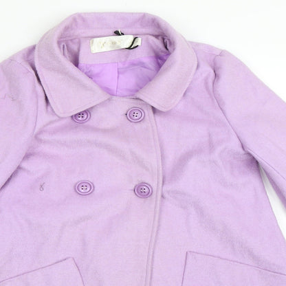 Preworn Womens Purple   Pea Coat Coat Size S