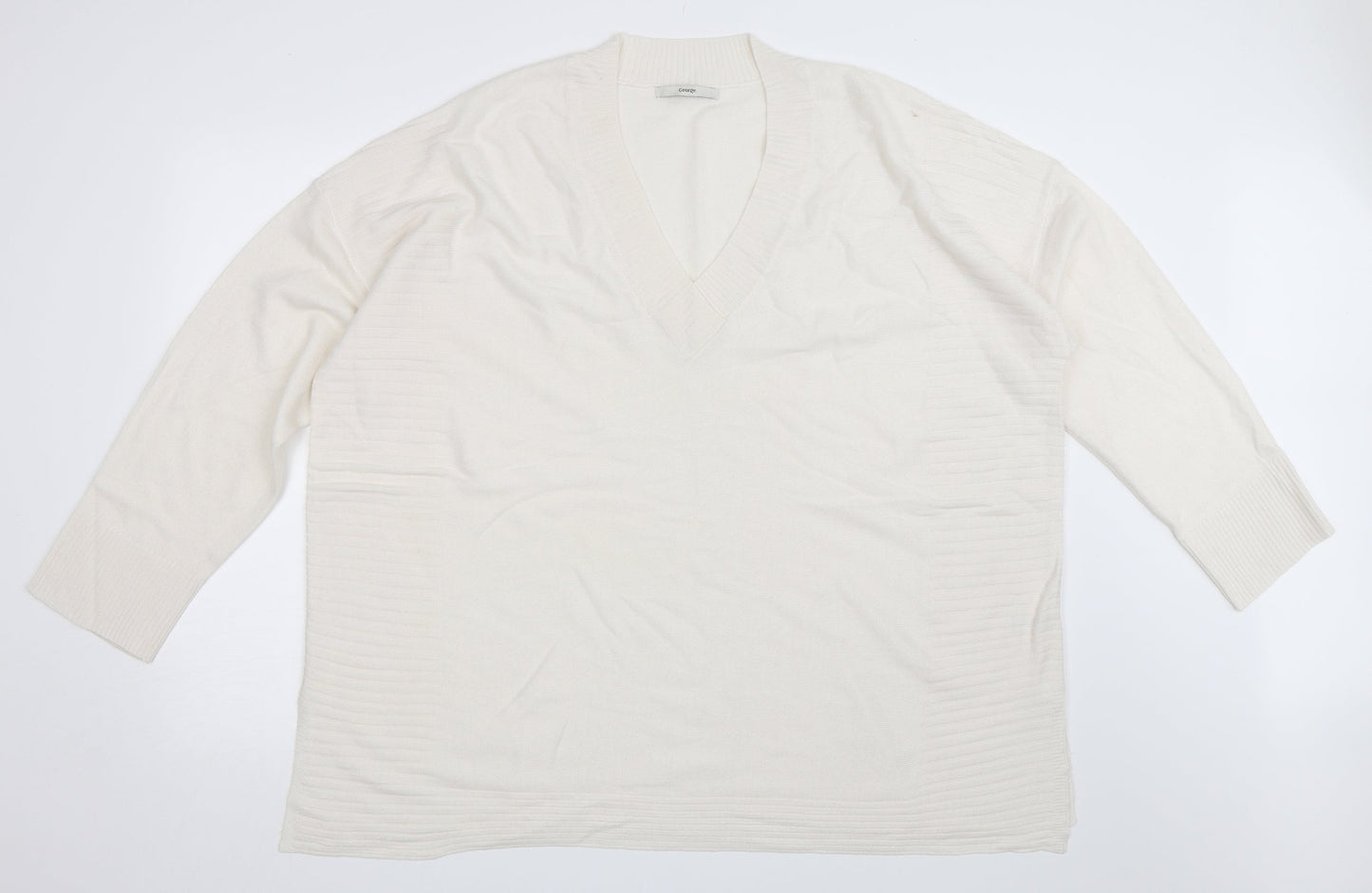 George Womens Ivory   Pullover Jumper Size XL