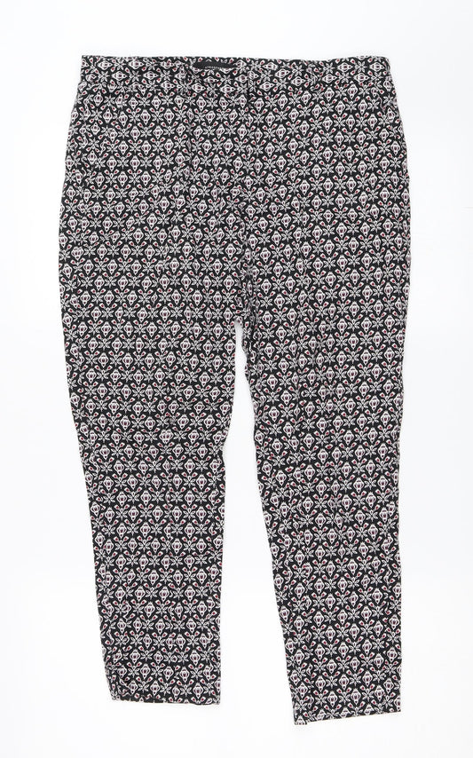 Atmosphere Womens Black   Capri Trousers Size 10 L24 in
