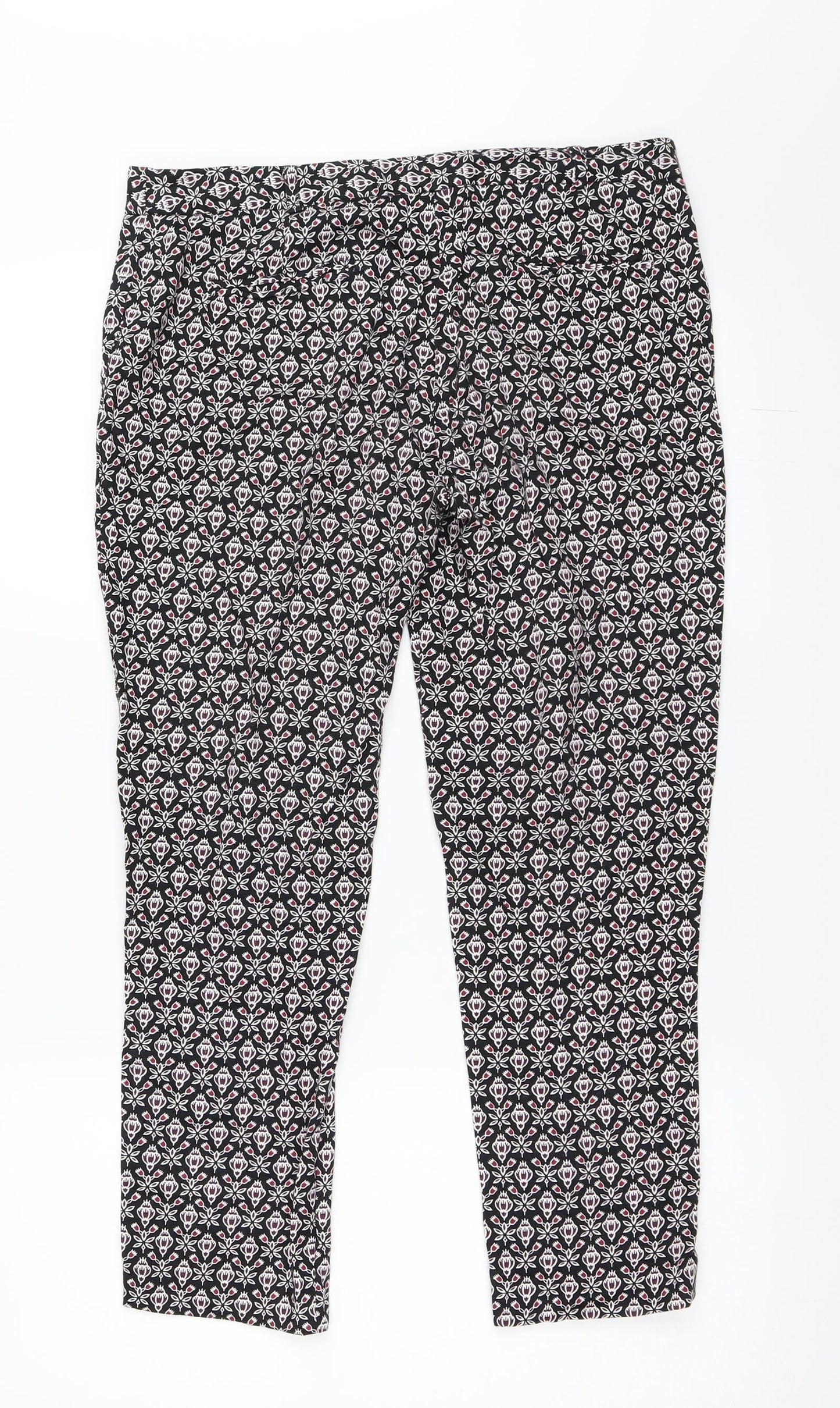 Atmosphere Womens Black   Capri Trousers Size 10 L24 in