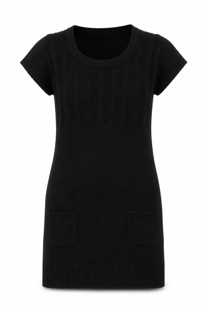 QED London Womens Black   Jumper Dress  Size S