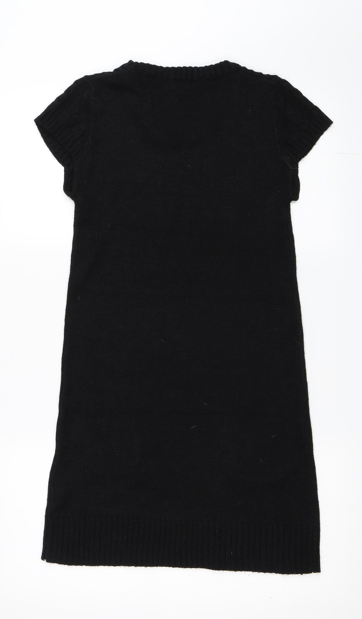 QED London Womens Black   Jumper Dress  Size S