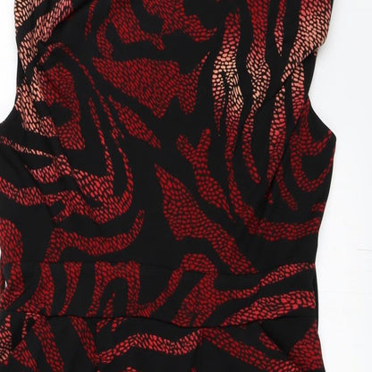 Close-up detail of Izabel women’s black shift, size XL