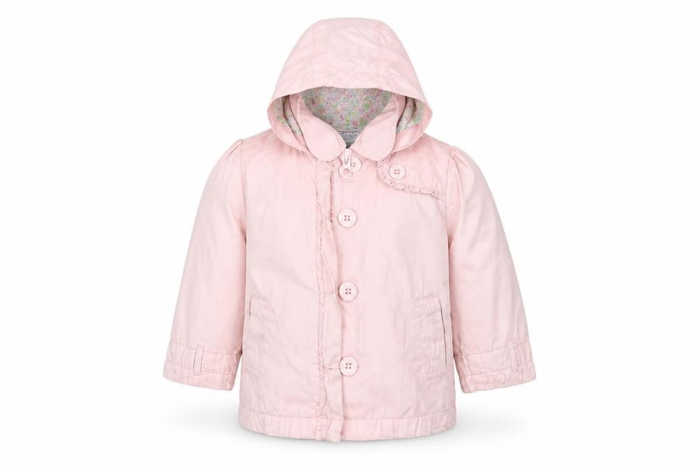 Vertbaudet Girls Pink Colourblock  Anorak Jacket Size 2 Years