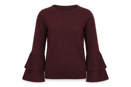 Dorothy Perkins Womens Red   Pullover Jumper Size 8  - flair sleeves