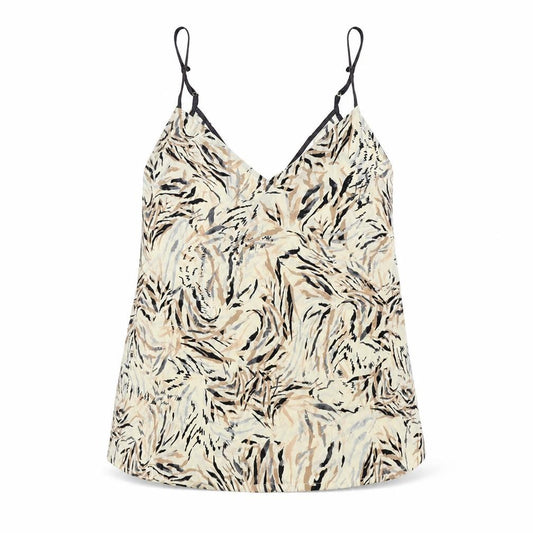 Primark Womens Beige Animal Print  Basic T-Shirt Size M