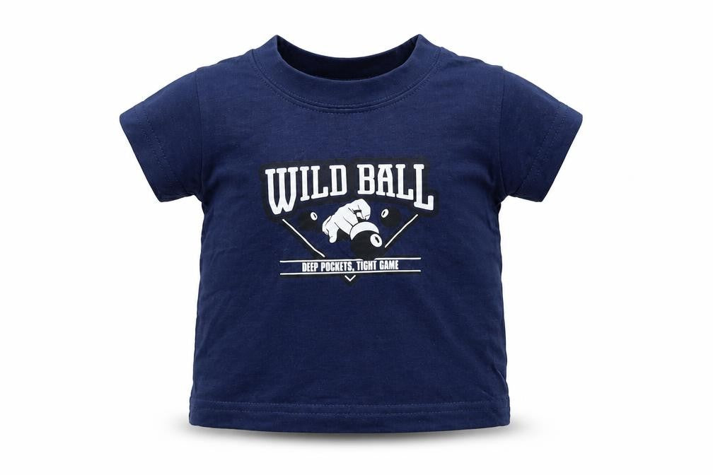 Larkwood Boys Blue   Basic T-Shirt Size 0-3 Months  - WILD BALL