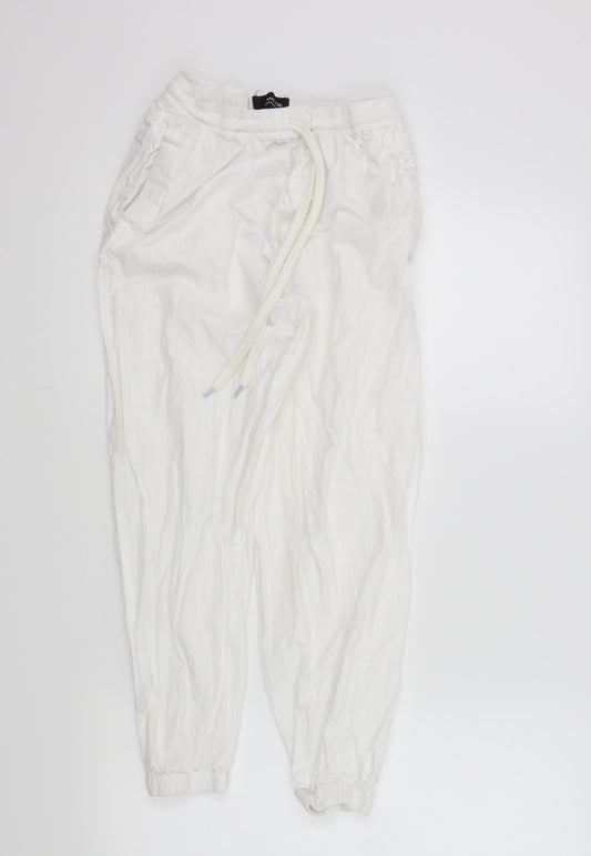Cape Cod Womens White   Jogger Trousers Size M L23 in
