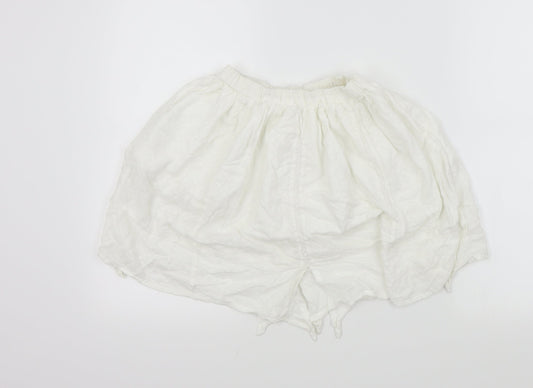 NEXT Girls White Colourblock  Flare Skirt Size 8 Years