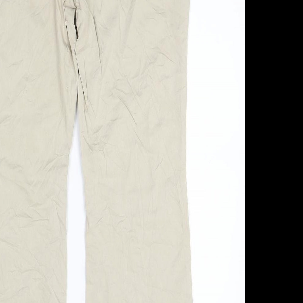 Marks and Spencer Womens Beige   Trousers  Size 14 L26 in