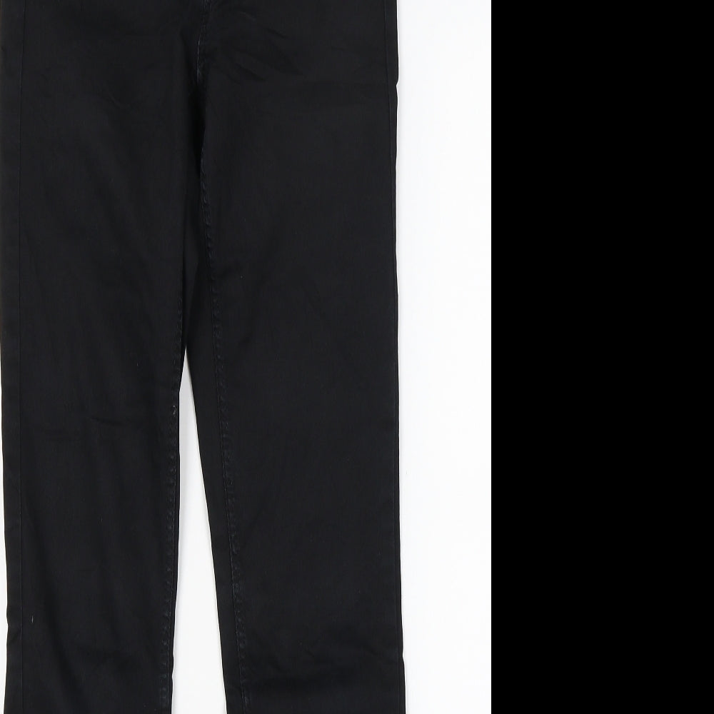 H&M Womens Black  Denim Skinny Jeans Size 6 L28 in