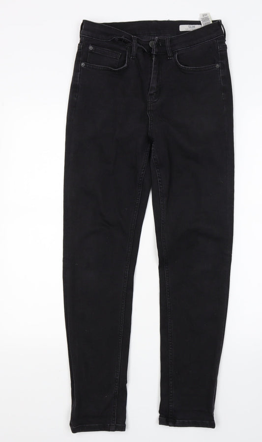 Marks and Spencer Womens Black  Denim Skinny Jeans Size 10 L27 in